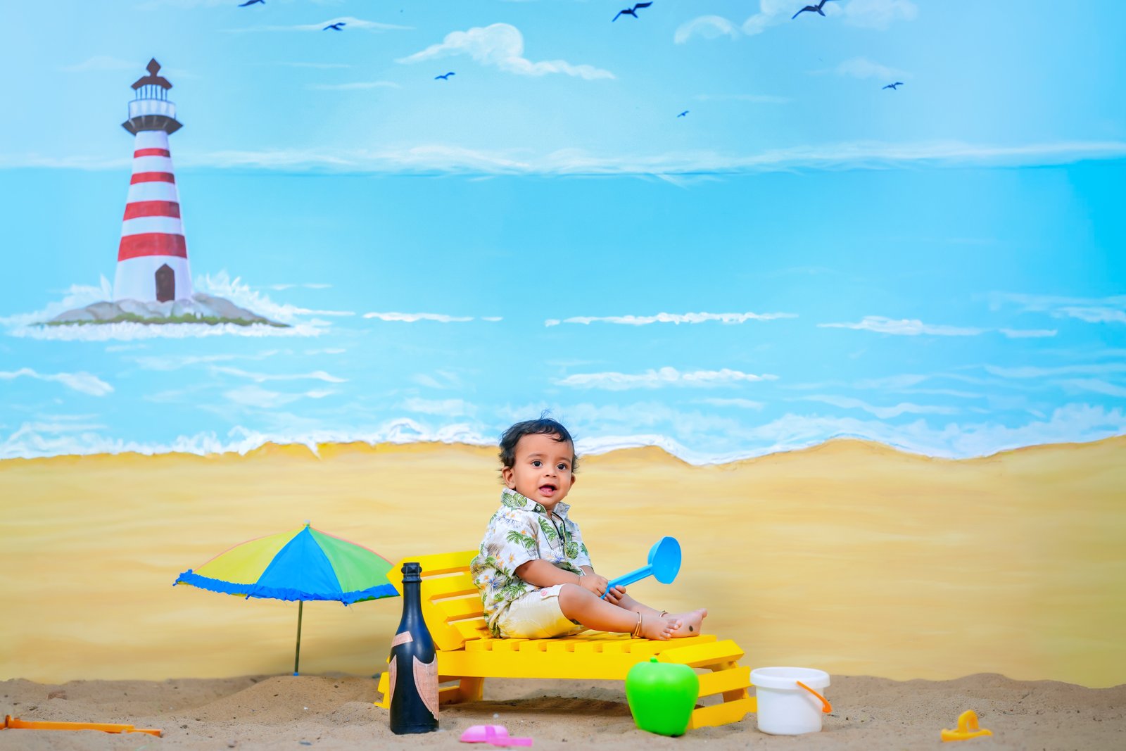 Representative pre-birthday 3d photography: Seaside Sunshine