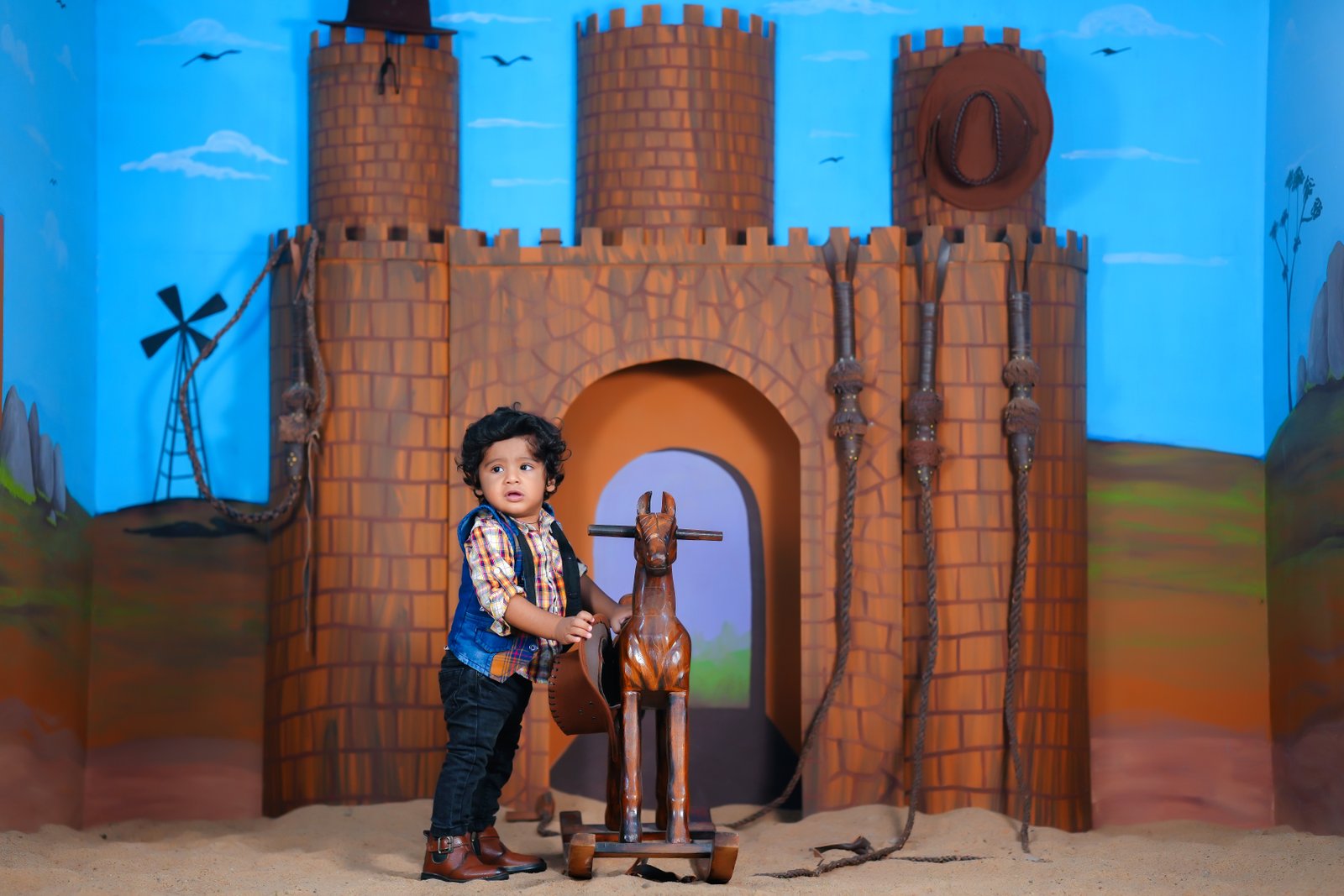 Representative pre-birthday 3d photography: Cowboy Adventure